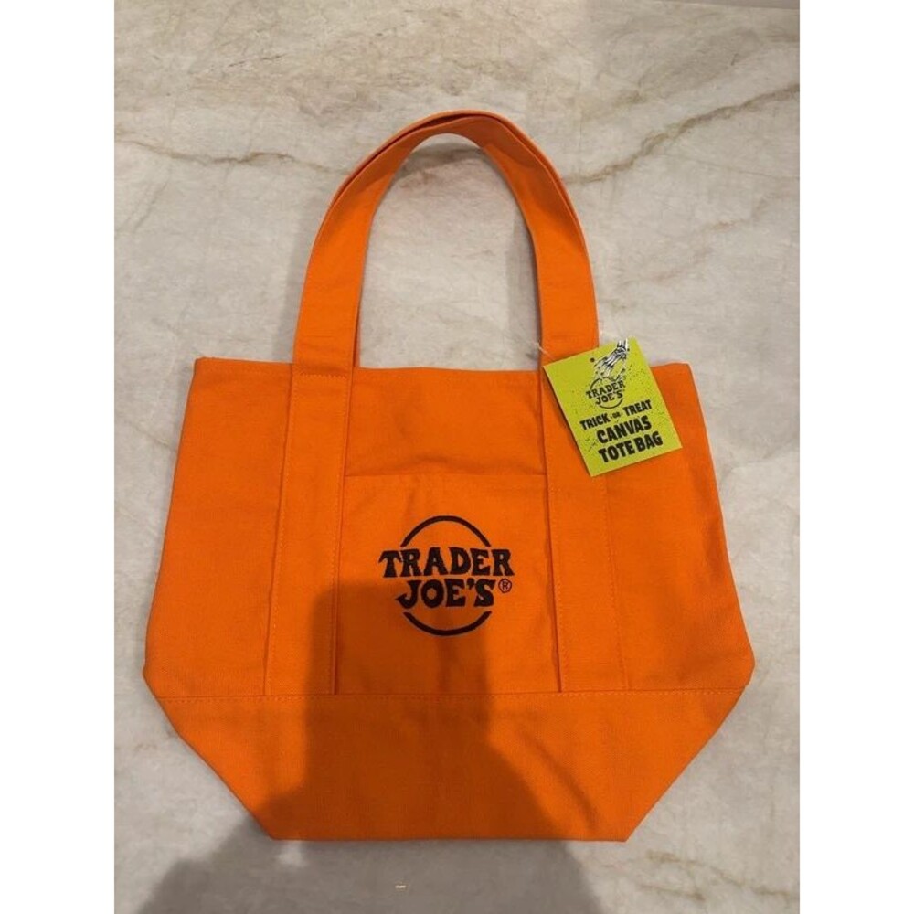 Listing TitleNWT Trader Joe's Halloween Mini Canvas Tote Bag – Limited Edition O